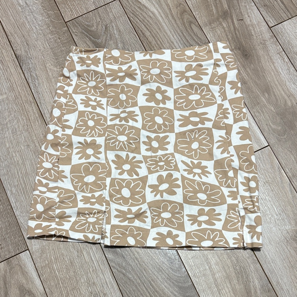 Floral Tan Women's Skirt